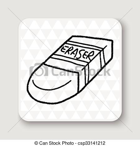 450x470 Doodle Eraser Vector Clip Art