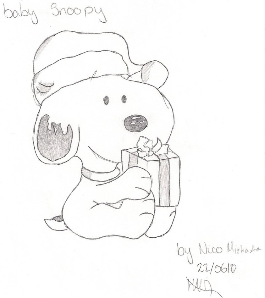 843x948 Baby Snoopy By Pencils Have Erasers