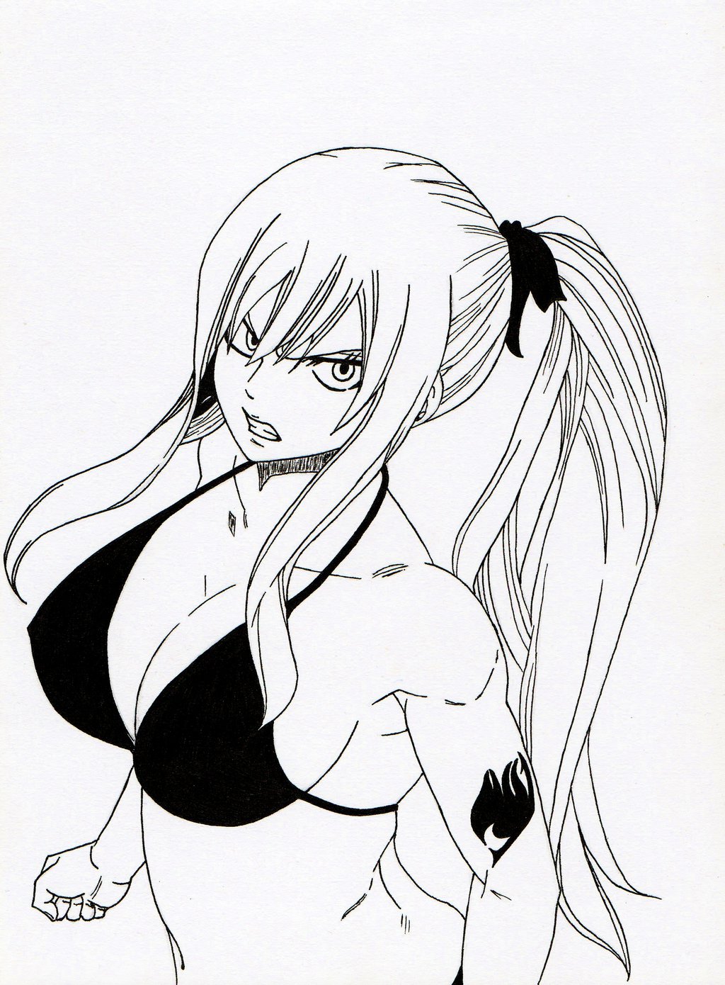1024x1390 Erza Drawing By Minatouchiha4