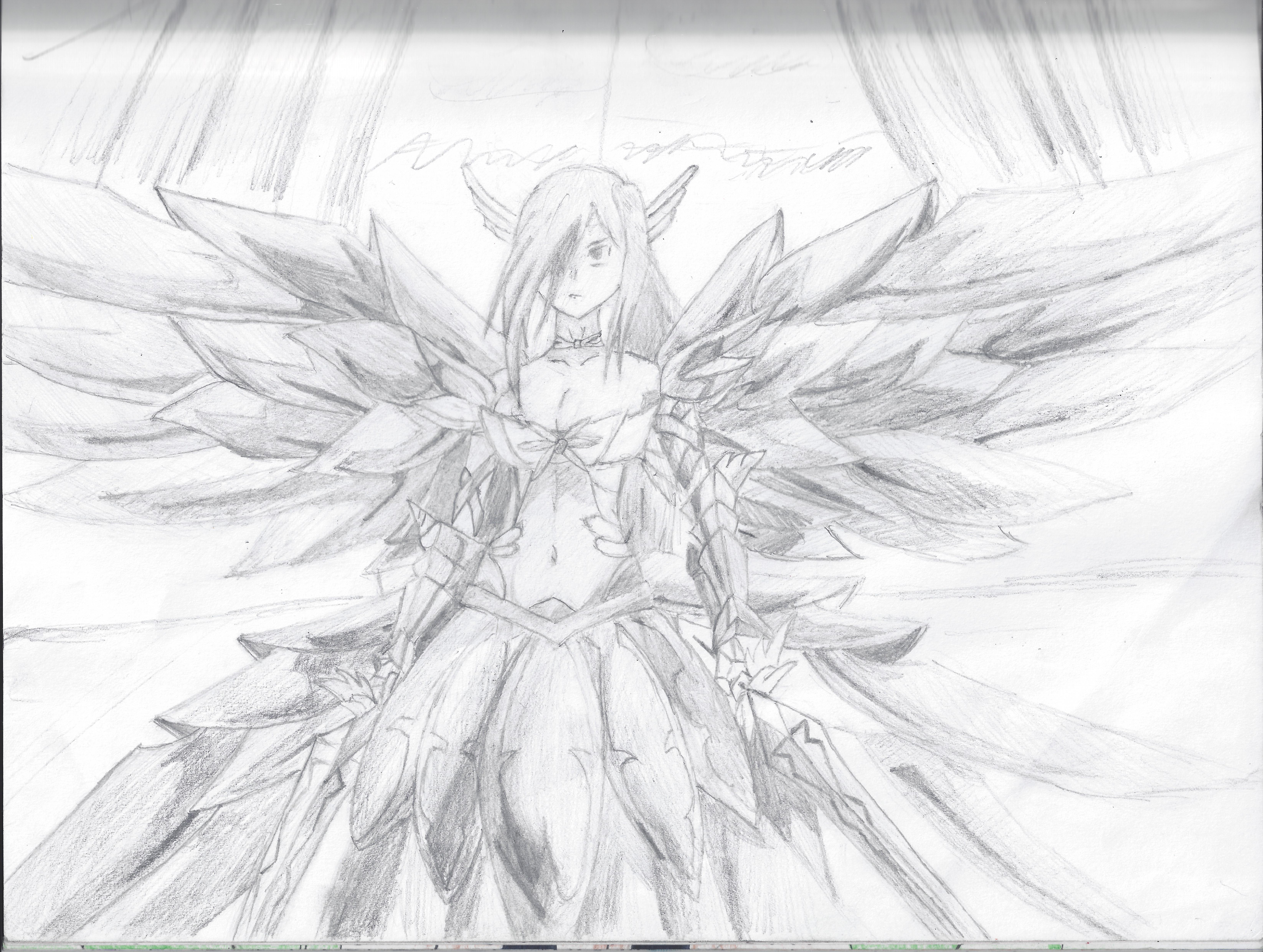 6582x4962 Erza Scarlet Drawing By Mikeyliao