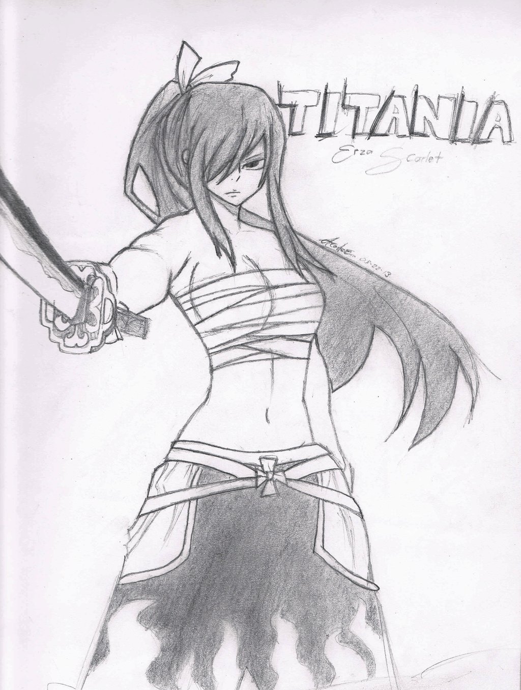 1024x1356 Almost Full Body Erza Scarlet By Yamiryuu777