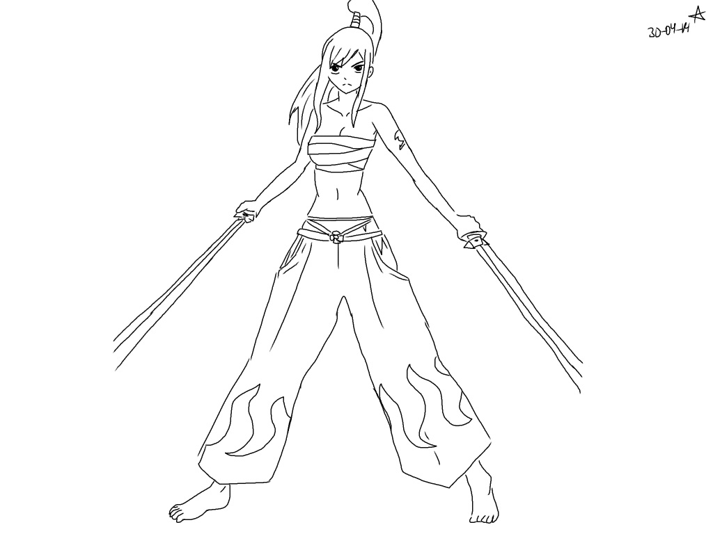 1024x768 Erza Scarlet~samurai Armor By Fruniyuni01