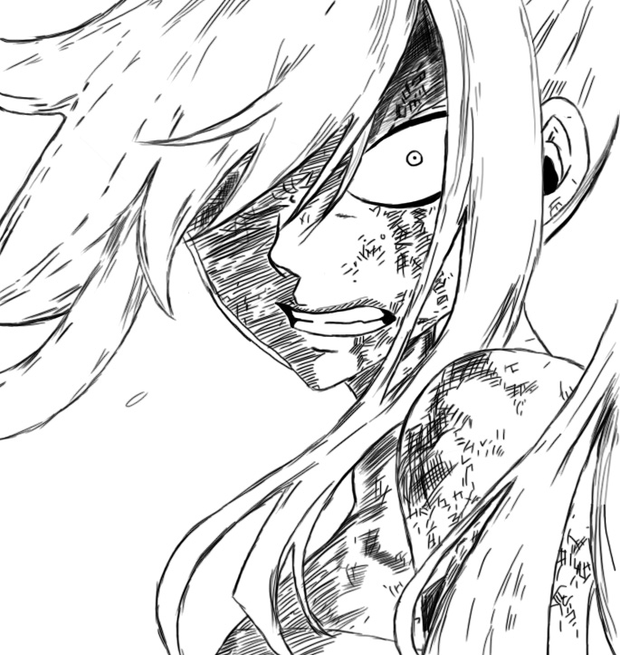 685x723 Erza Scarlet, Grand Magic Tournament Line Art By Jeli Delis