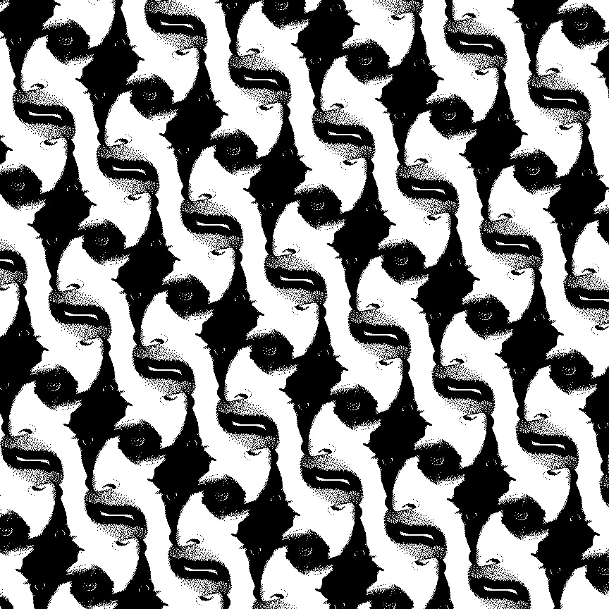 864x864 Escher Tile By M C Escher Style