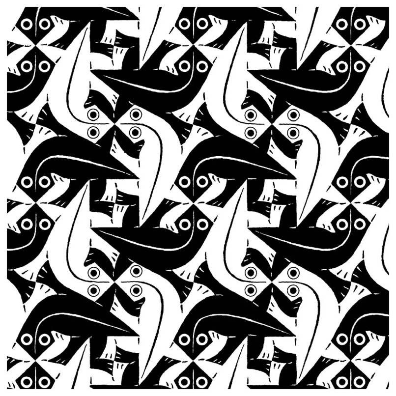 806x806 M.c. Escher Tessellations I Love How You Have Look Closer