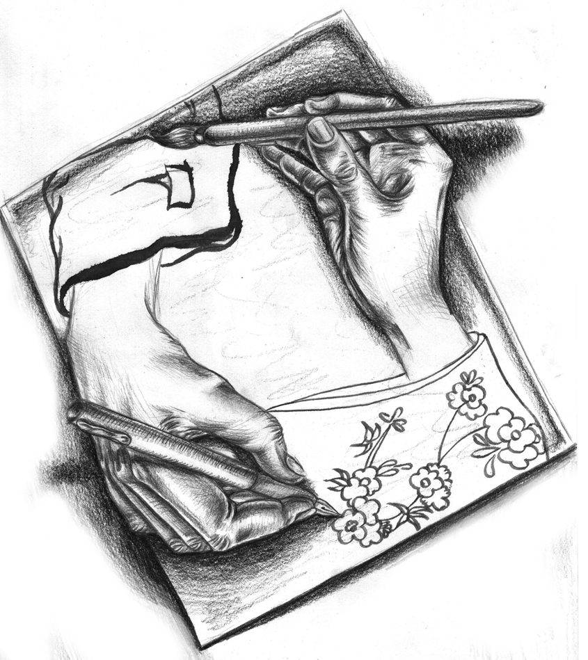 845x949 Creating Art, Hand In Hand By Cinnamonsoldier