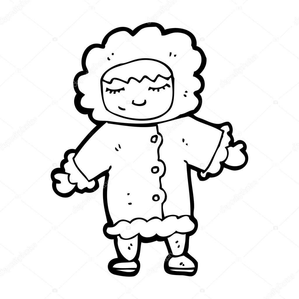 1024x1024 Eskimo Cartoon Stock Vector Lineartestpilot