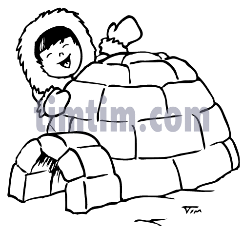 498x472 Free Drawing Of Igloo Bw2 From The Category Holidays Tourism
