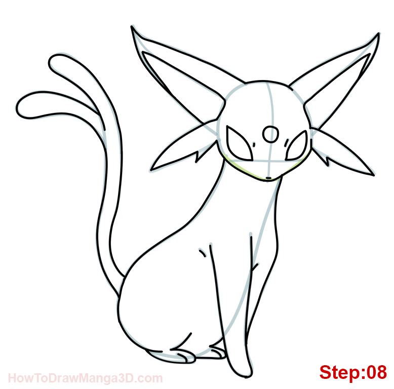 778x768 How To Draw Espeon Pokemon