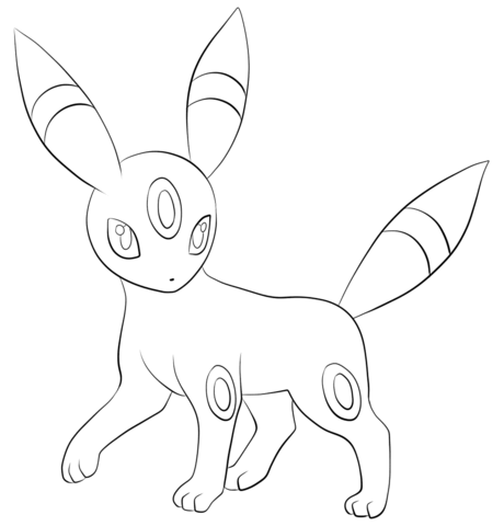 460x480 Umbreon Coloring Page Free Printable Coloring Pages