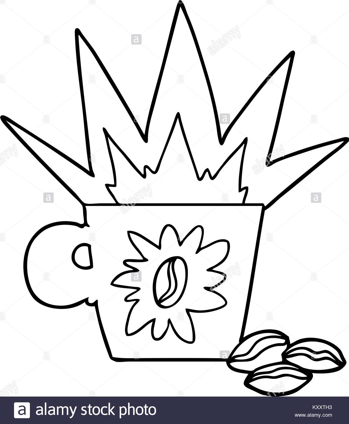 1144x1390 Freehand Drawn Cartoon Espresso Stock Photos Amp Freehand Drawn