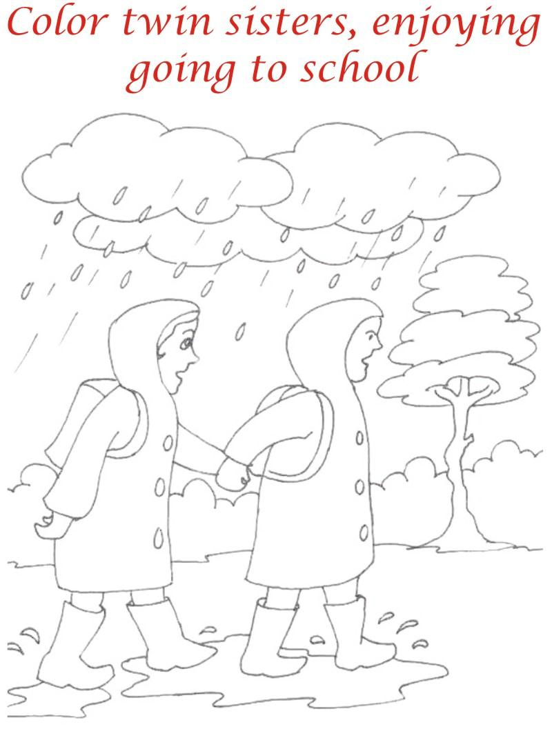 800x1057 Rainy Season Drawing For Kids Rainy Season Drawing For Kids Kids