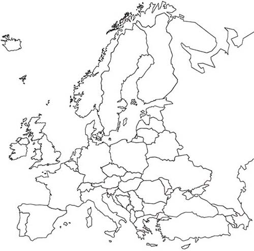 500x495 Europe Asia Map Outline Printable Us Maps