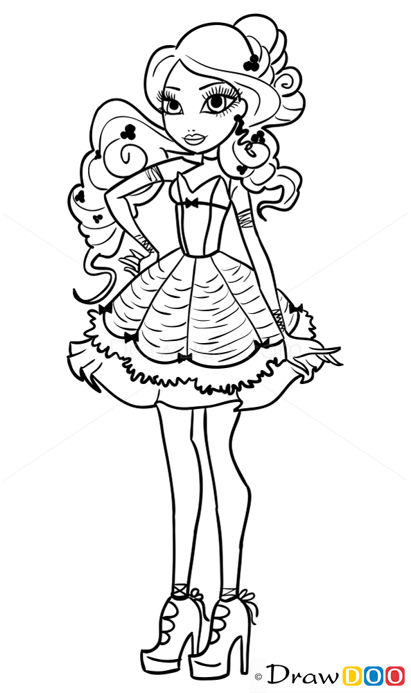 593x1000 How To Draw Bianca Bella, Ever After Higt