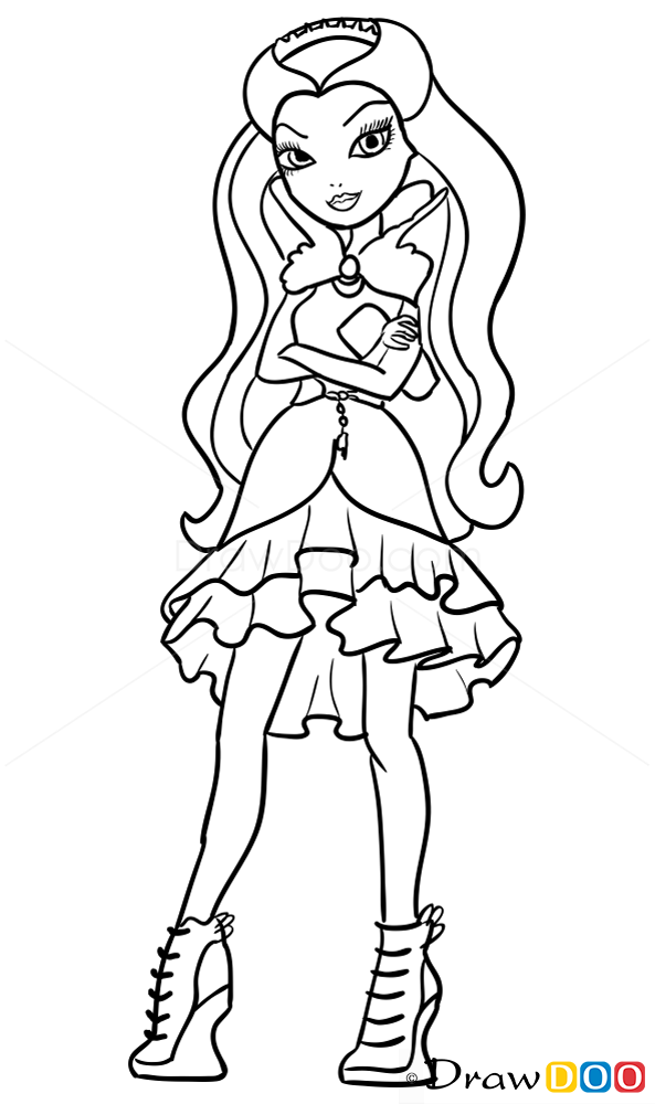 593x1000 How To Draw Raven Queen, Ever After Higt