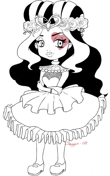 468x750 Inside My Head, Wip Of Lizzie Hearts From Ever After High. Wanted