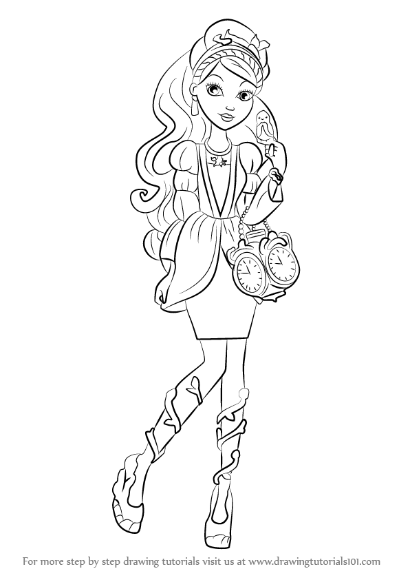 596x842 Learn How To Draw Ashlynn Ella From Ever After High (Ever After