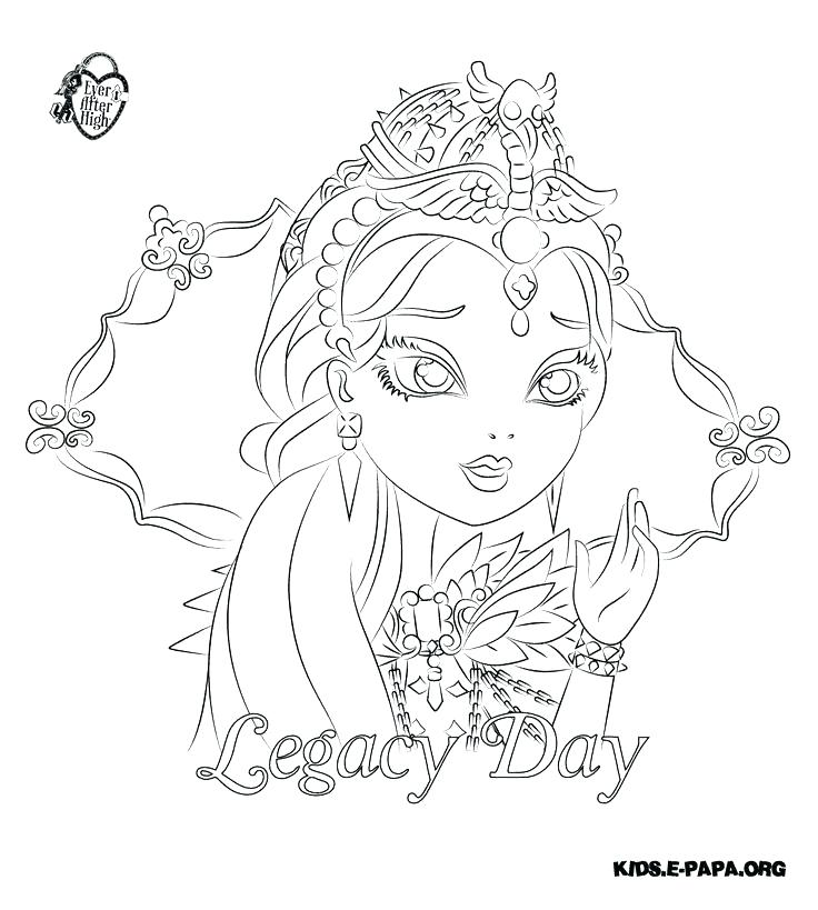 736x819 Monster High Coloring Pages Pdf As Ever After High Coloring Pages