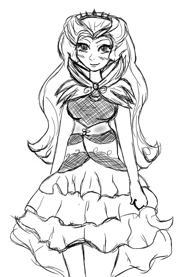 600x925 Drawing Raven Queen Ever After High Coloring Pages