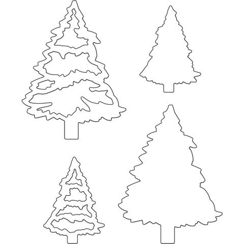 Evergreen Tree Drawing at GetDrawings | Free download