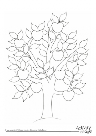 320x452 Tree Colouring Pages