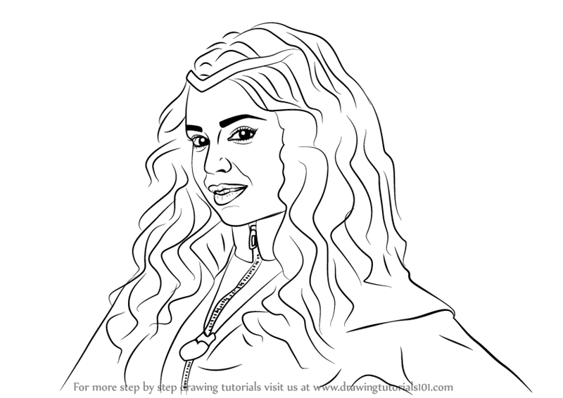 800x566 Learn How To Draw Evie From Descendants (Descendants) Step By Step