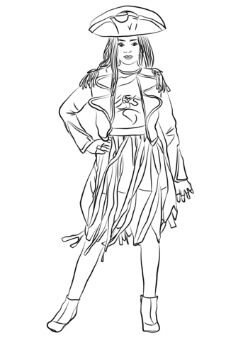 343x480 Descendants 2 Uma Coloring Page Free Printable Coloring Pages