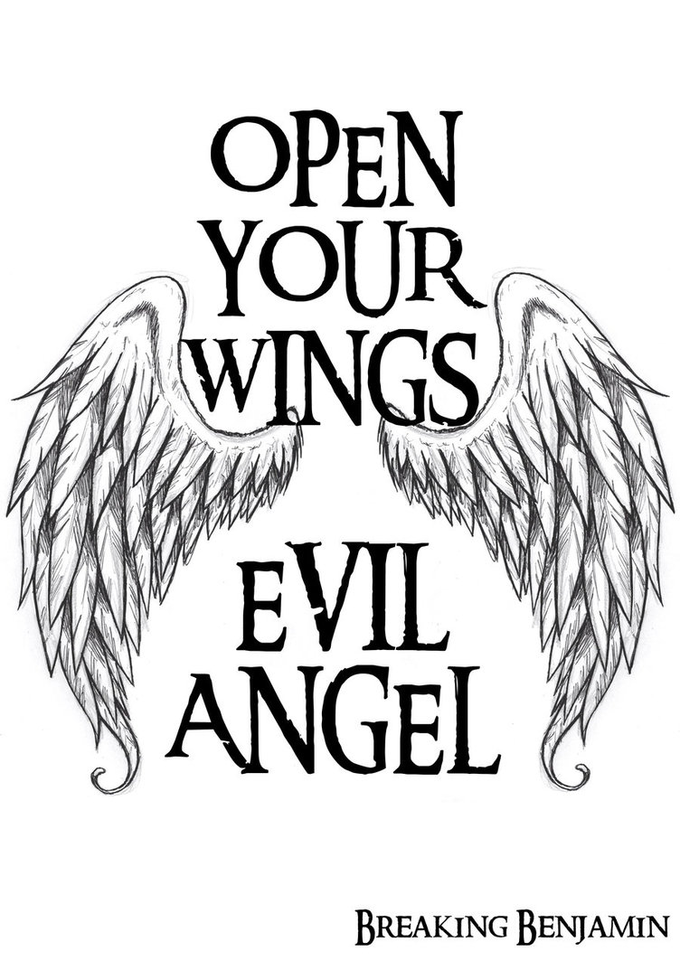 752x1063 Evil Angel Breaking Benjamin By Scarletwarmness