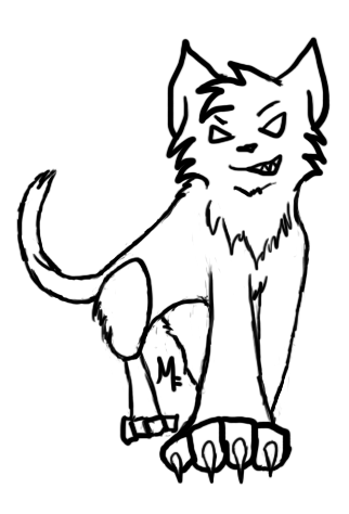 322x474 Evil Cat Lineart By Themoonfeather