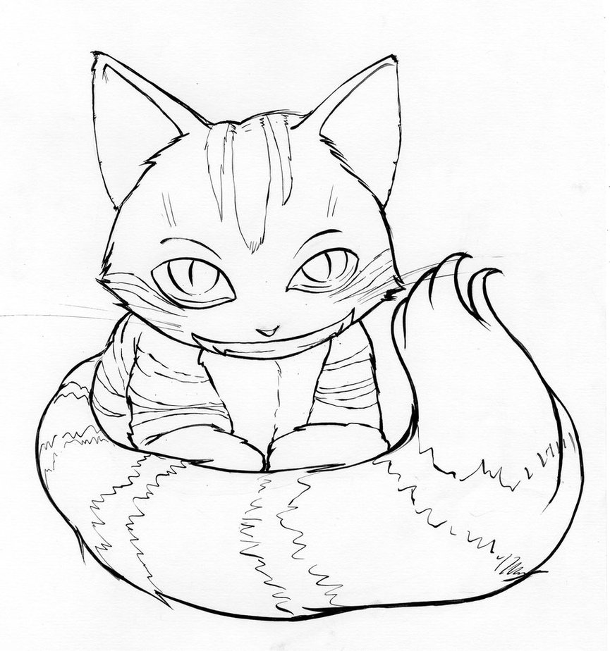 865x924 Evil Cat By Gwydionland