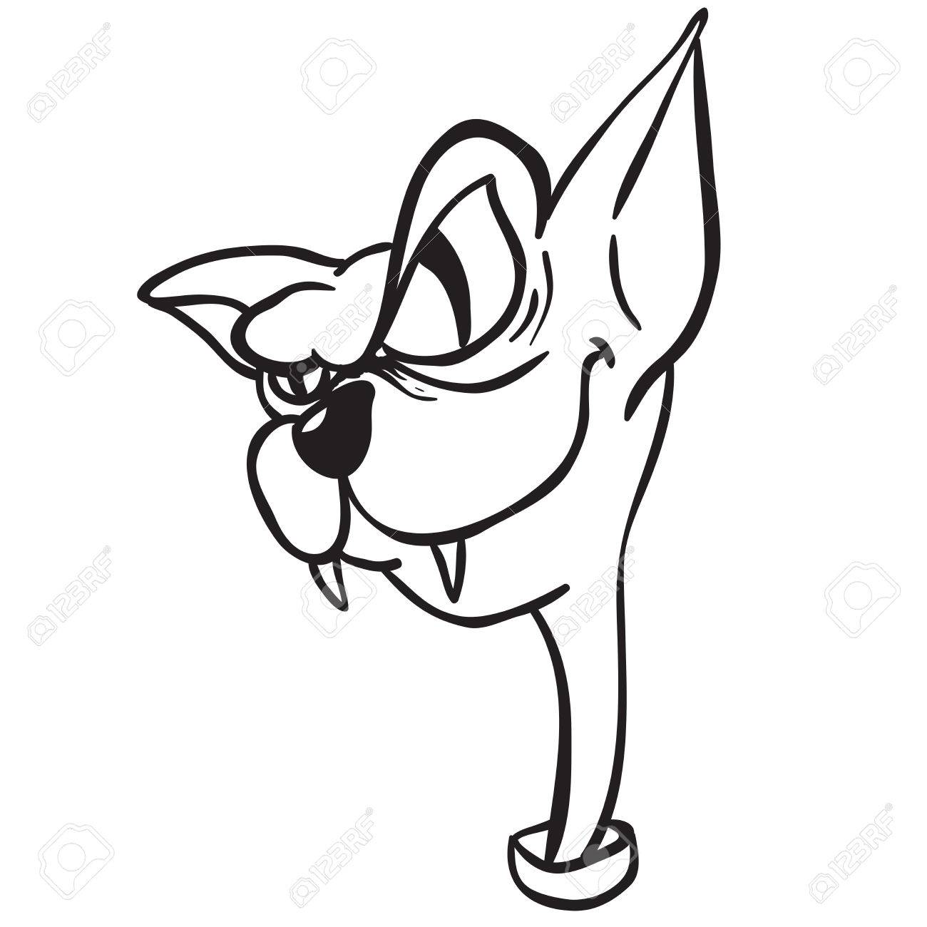 1300x1300 Simple Black And White Evil Cat Cartoon Royalty Free Cliparts