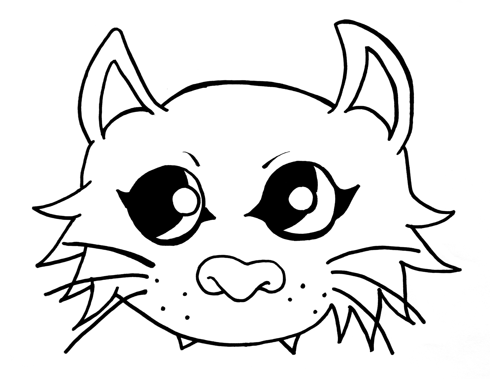 1650x1275 Cat Mask Drawing Cat Mask Eyes Drawings