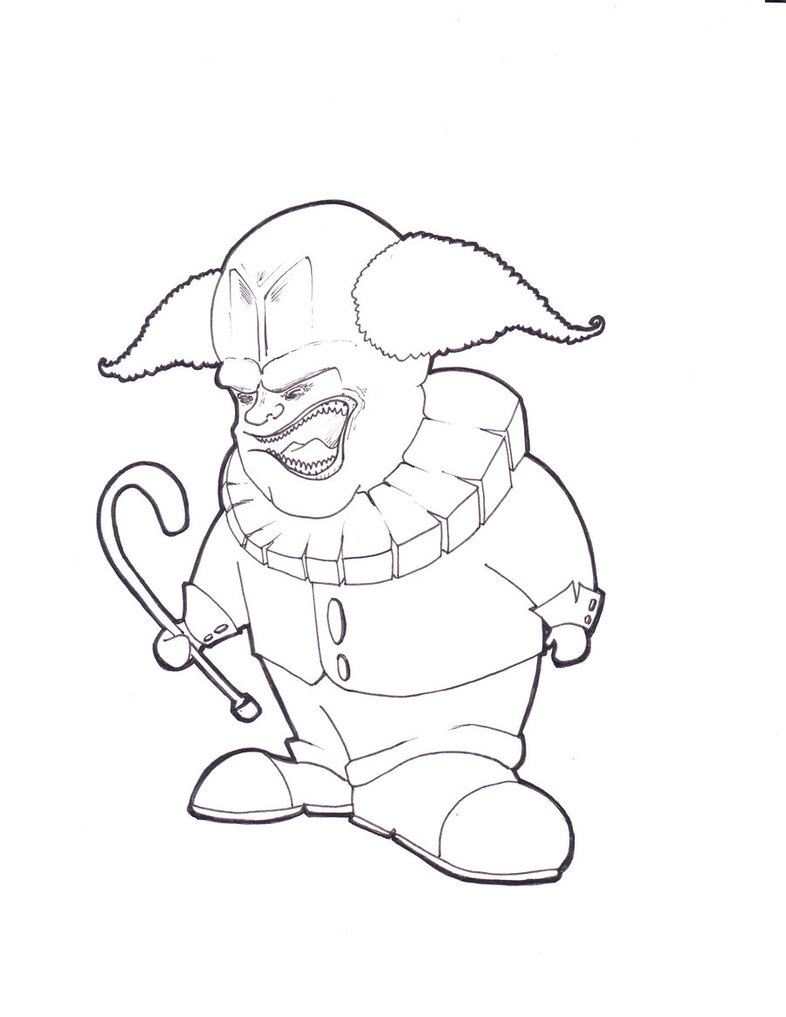 786x1017 Evil Clown By Conopida