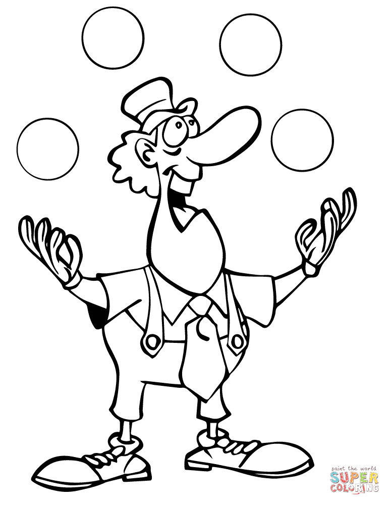 773x1000 Clown Coloring Pages Free Printable Pictures
