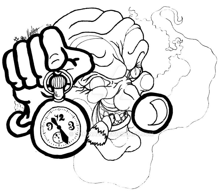 900x783 Evil Clown Tattoo Art