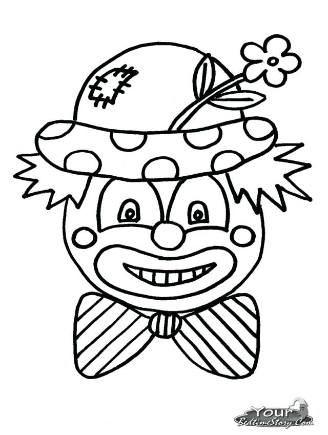 640x849 Evil Clown Coloring Pages Nzherald.co