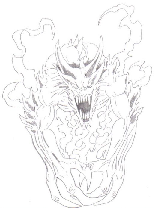520x691 Demonic Art How To Draw A Demon Hubpages