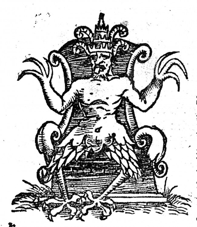 650x748 Dark Age Chicken Leg Demon Clucking Evil Illustration Station