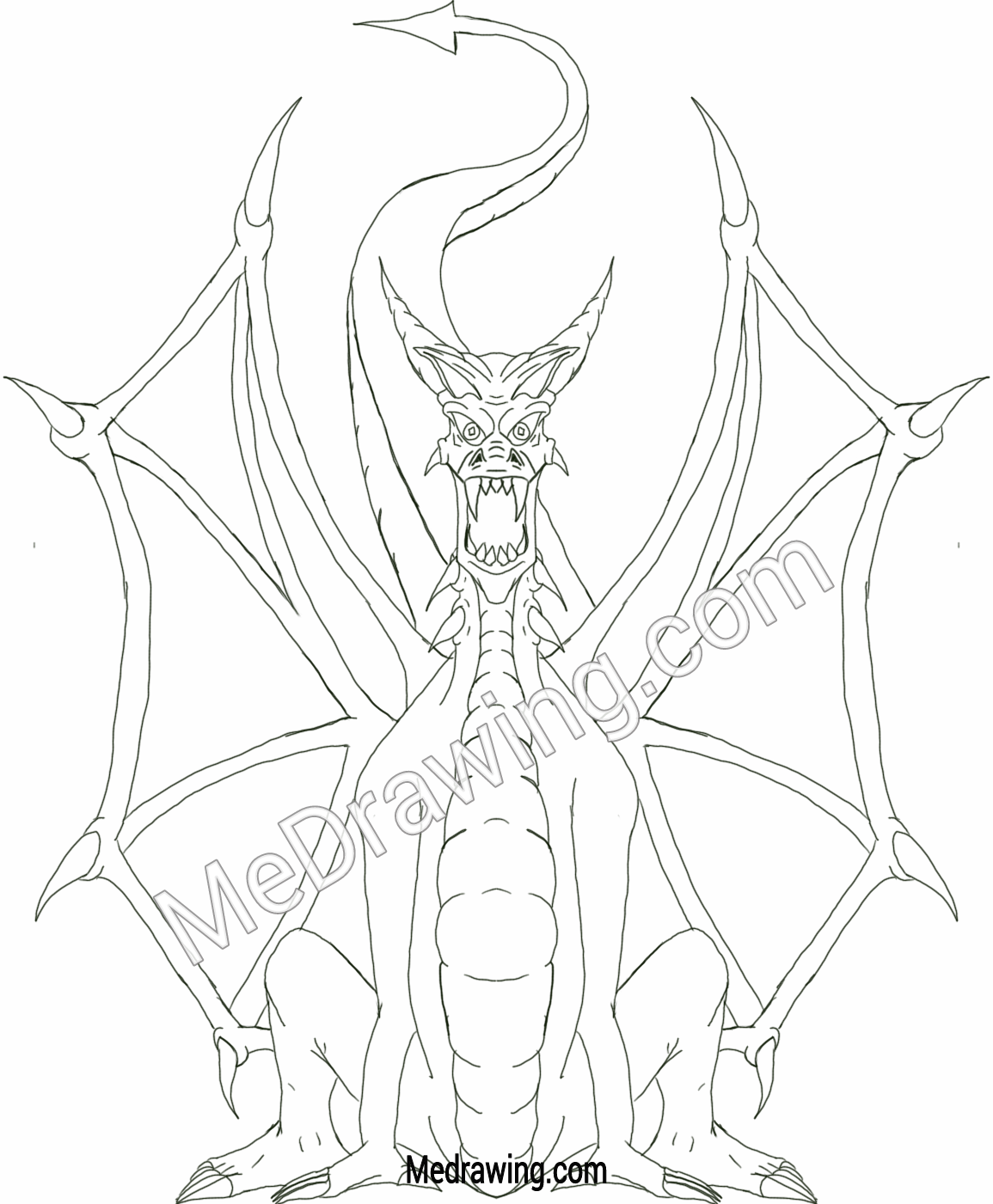 1155x1401 Evil Dragon