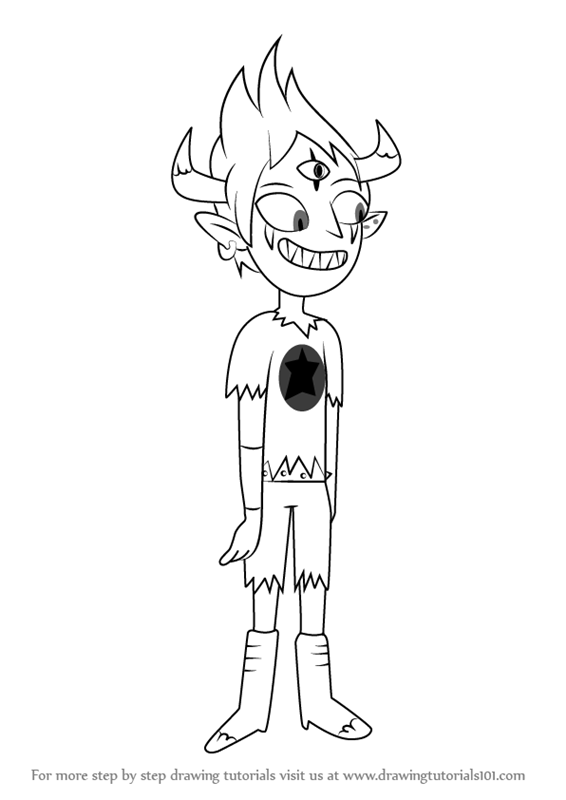 566x800 Learn How To Draw Tom From Star Vs. The Forces Of Evil (Star Vs