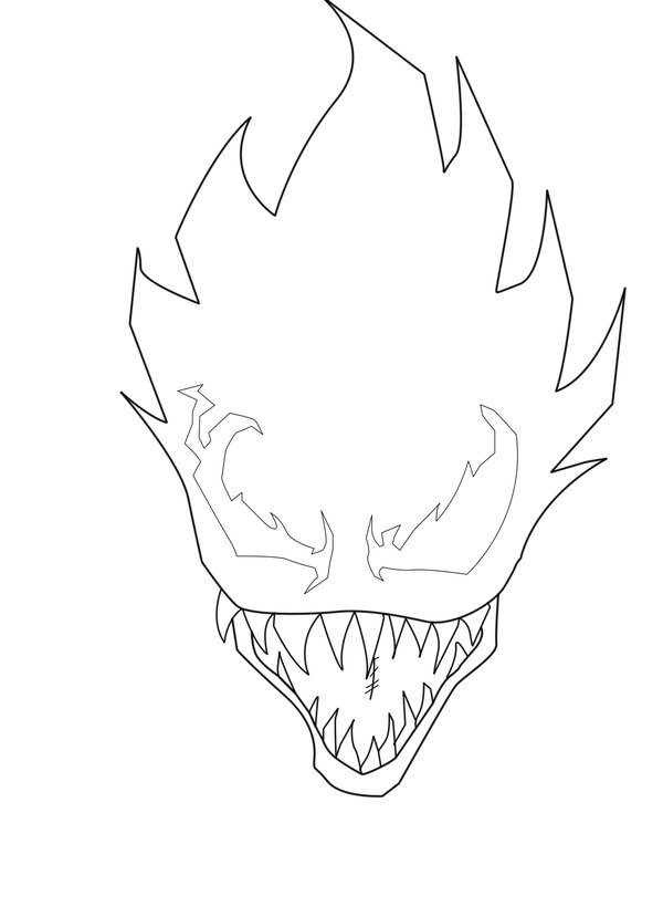 600x829 Face Of Evil Sketch By Maggotx9