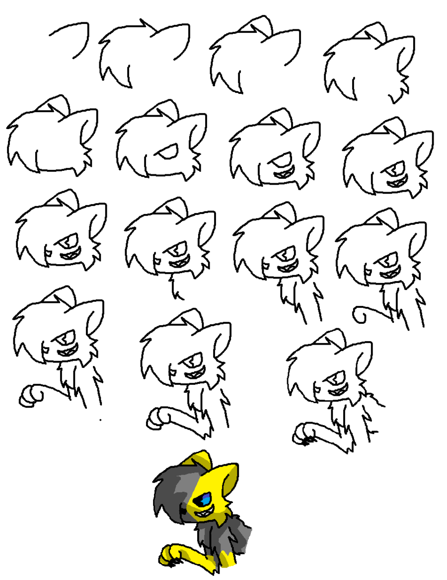 900x1168 How To Draw A Cat 3, Evil Cat By Milesthfox