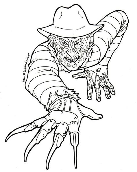474x595 Scary Horror Coloring Pages