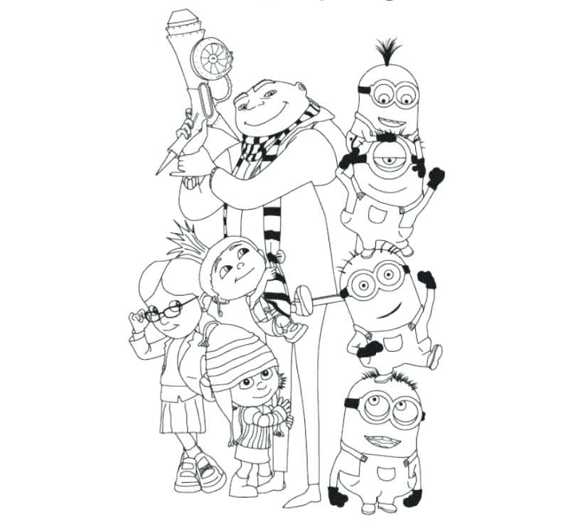 806x744 Despicable Me Minions Coloring Pages Brave Monster Coloring Pages