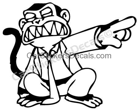 451x362 Evil Monkey Sticker Amp Decal