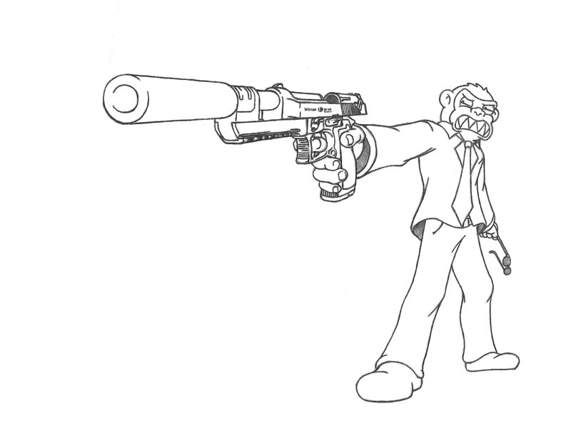 800x600 Evil Monkey By Rtotheyo