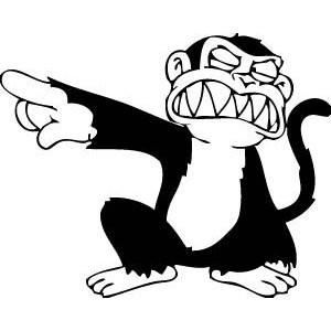 300x300 Family Guy Evil Monkey Sticker