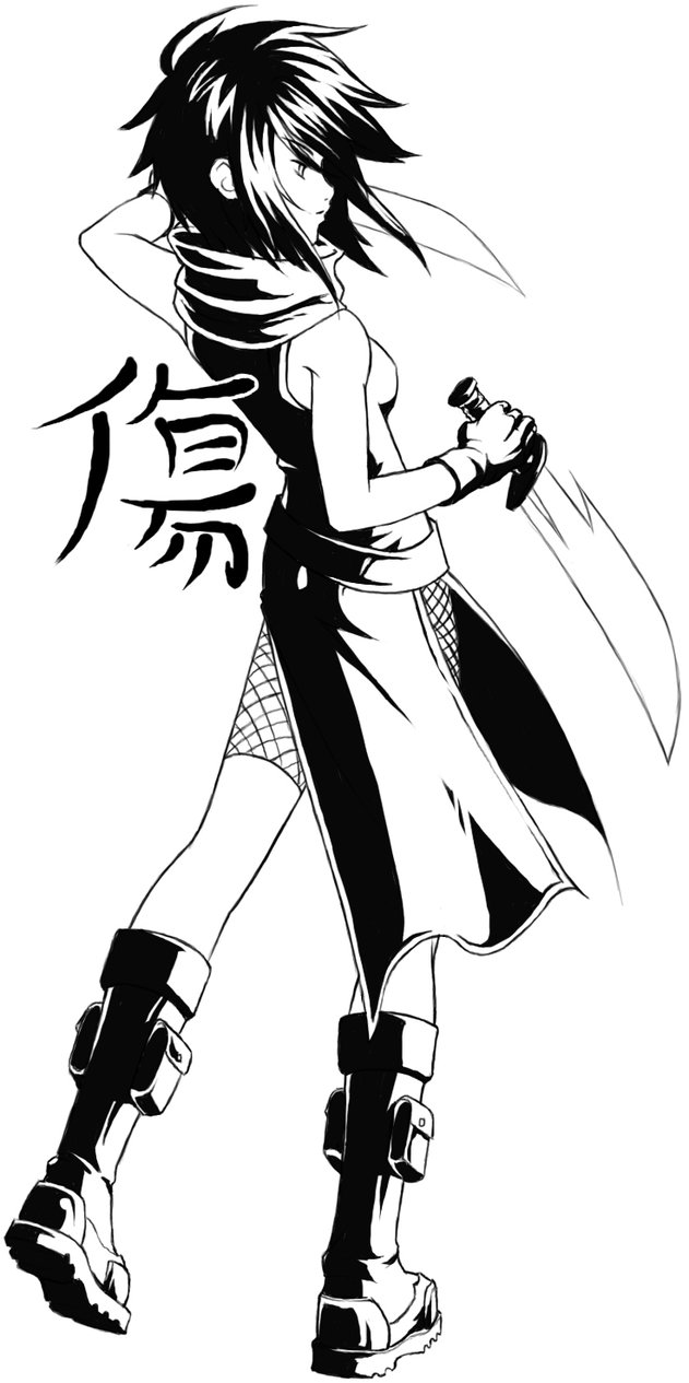 631x1265 Ninja By Evil Monkey Chu