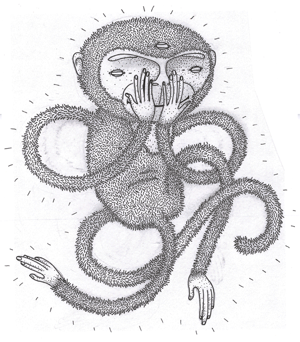 600x684 No Evil Monkeys On Behance