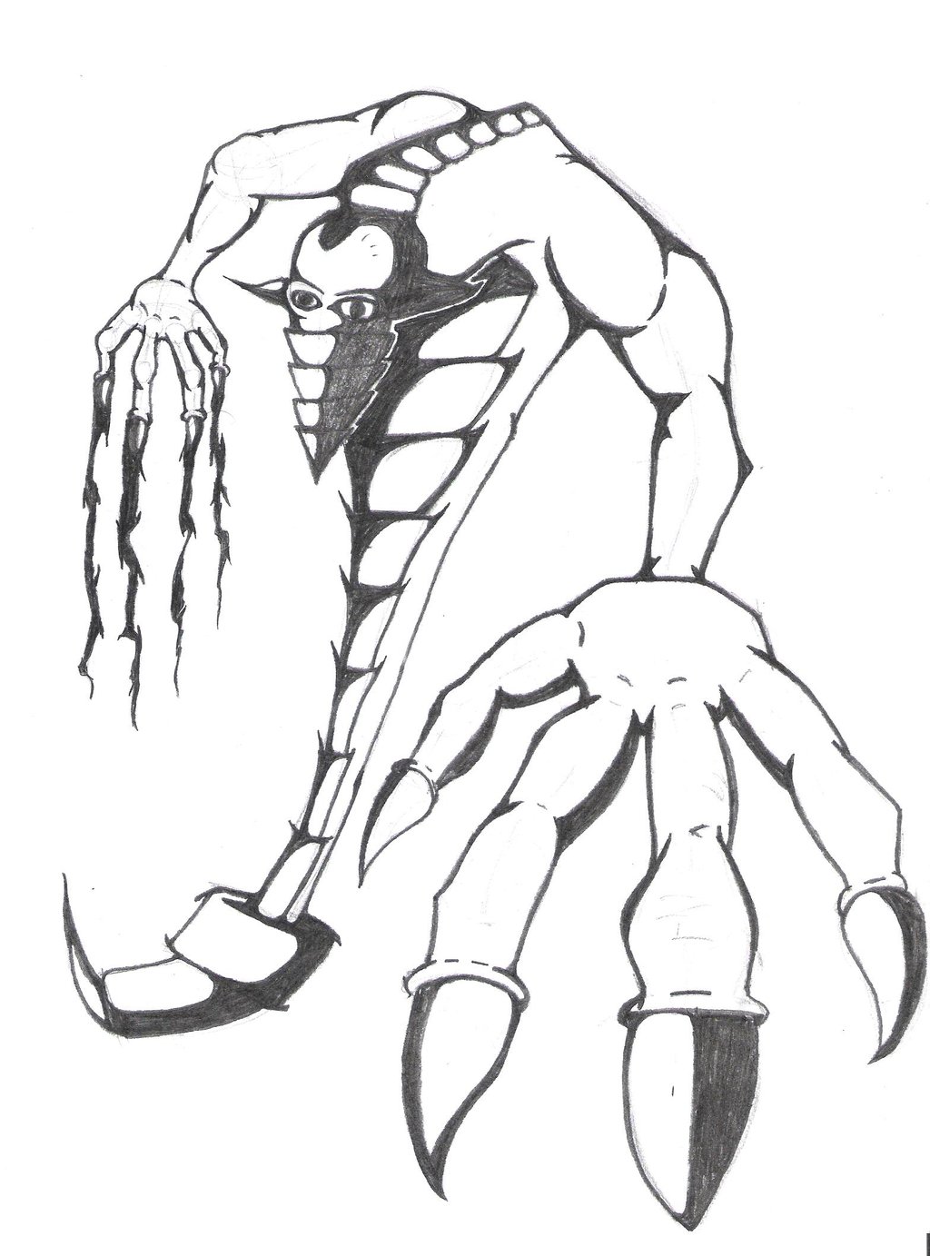 1024x1383 Evil Creature By Efrainshadowsonic